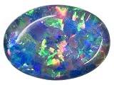 14X10MM OVAL HARLEQUIN OPAL TRIPLET