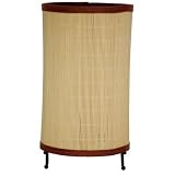 11 Shika Japanese Round Rattan Lantern in Matchstick Shade