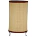 11 Shika Japanese Round Rattan Lantern in Matchstick Shade