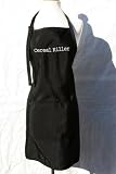 Black Embroidered Deluxe Apron Cereal Killer