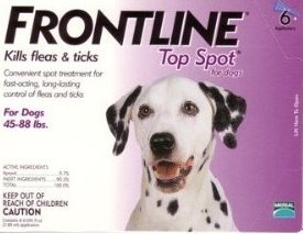Merial TOPSPOT6-PURPLE Frontline Topspot 6 Pack Dog 45-88 Lbs. - Purple
