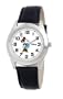 Disney Men's D138S002 Minnie Mouse Black Leather Strap Watch