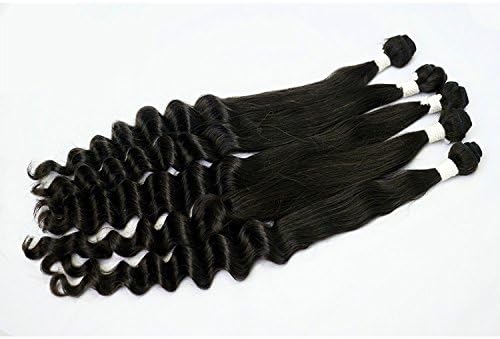 Luxury Elegance Brazilain Virgin Human Hair Extension Natural Color Fantasy Wave 22 inch 8.82OZ per bundle