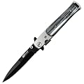M-Tech Folding Knife Stiletto Pocket Pearl Gray