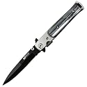 M-Tech Folding Knife Stiletto Pocket Pearl Gray