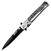 M-Tech Folding Knife Stiletto pocket pearl gray