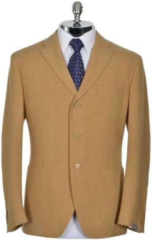 Cantarelli Mens Virgin Wool Camel Sportcoat 44R Blazer Sport Coat Italy 54