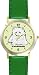 West Highland White Terrier (SC) Dog - WATCHBUDDY&reg; DESIGNER DELUXE TWO-TONE THEME WATCH - Arabic Numbers-EMERALD ISLE STYLE - Light Green Dial with Green Leather Strap-Children's Size-Small ( Boy's Size & Girl's Size )