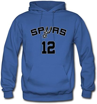 Custom San Antonio Spurs LaMarcus Aldridge #12 For Men Classic Sweatshirt Hoodies Blue XL