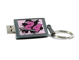 Centon Jeff Gordon Edition DataStick Keychain 8 GB USB 2.0 Flash Drive DSKN8GB-24PNK
