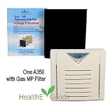 Alen A350 HEPA Air Purifier, with Gas-MP MCP Advanced Smoke & Odor HEPA Filter