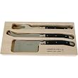 Black Handles Laguiole Verdier Heavy Duty Boxed Cheese Set