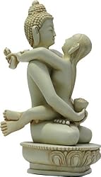 Buddha Shakti Marriage of Enlightenment Statue, Stone Finish - Small