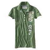 エアロポステール Aeropostale 【並行輸入品】 ﾚﾃﾞｨｰｽ 半袖 ポロシャツ 【vertical aero graphic jersey polo】　グリーン