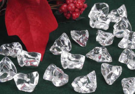 Clear Acrylic Display Ice Stones - 1 Lb