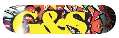 Buy G & S Graffiti Longboard Deck (8.25 x 39) by Gordon and Smith
