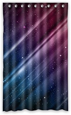 Custom Solar System Galaxy Nebula Universe Space Polyester Fabric Window Curtains Blackout Drape/Panels/Treatment 52 X 84 Inch (One Piece) Bedroom Decor