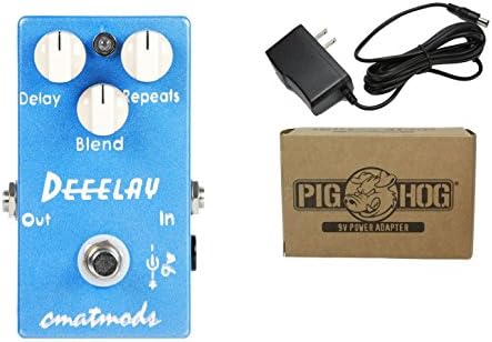CMATMods Deeelay Delay Power Bundle w/ 1 free Items: Item: Pig Hog 9v Power Adapter