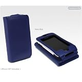 Apple iPhone Designio Leather Case (Navy Blue (horizontal flip cover))