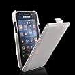 AEVI24 Designer Leder Carbon Tasche f�r Samsung Galaxy i9000 S S1 Ledertasche Slim Line Flipcase Carbon Look Case Cover Schutzh�lle Edel Wei� Weiss White TOP Qualit�t