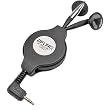 Cables Unlimited Retractable 2.5mm Earbuds (Black)
