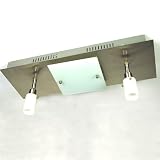 Fischer 60123 Deckenleuchte Nickel opal 2xG9 1xR7S