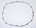 Men's Sterling Silver Jewelry 21inch Barbwire Link Chain Necklace