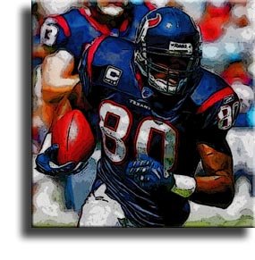 Completely Handpainted American Football Sport Painting, Custom Order FL2761, Oil on Canvas, with Option to Paint Jerry, Brett & Co. from Any Other Favorite Photograph or Picture, Unframed, Size 16