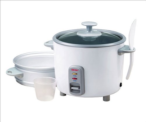 Aroma 5-in-1 Non-Stick Dry Rice Cooker and Food Steamer