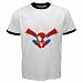 Search : Men's Customized SPIDERMAN 100% Cotton White Ringer T-shirt