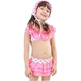 KSWIM-B4020 110/120/130/140/150cm 帽付 ワンピース　水着3点セット 子供用水着・子供水着・子供　水着・キッズ水着・キッ...