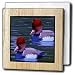 SmudgeArt Bird Art Designs - Red Crested Pochard - Tile Napkin Holders