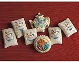 Teapot and Cups Lemon Springerle Cookies