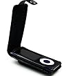 Apple iPod Nano 5th Generation (5G Video) Faux Leather Flip Case Cover (BLACK)
