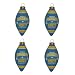 Denver Nuggets 4-Pk Ornament Set