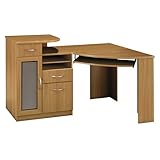 Vantage Light Dragonwood Corner Desk