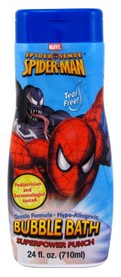 Spiderman Bubble Bath Superpower Punch 24 oz. (3-Pack) with Free Nail File