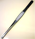 8 GENERAL PURPOSE TWEEZERS Stainless Steel w/Blunt Tips
