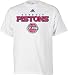 Detroit Pistons White adidas True T-Shirt - X-Large