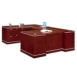Belvedere Desert Cherry Left Return Lateral File UDesk Sunset Cherry Finish