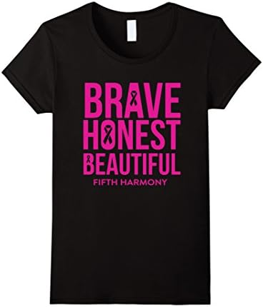 Women's Fifth Harmony vs Breast Cancer Tshirt Medium Black