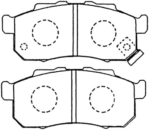 SB BP28491 - Japanese Manufactured, Premium Dust-less Brake Pads