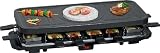 Produkt-Bild: LUXUS RACLETTE GRILL + HEISSER STEIN MIT SUPERSTARKEN 1600 WATT F&Uuml;R MAX 12 PERSONEN INKL. ANTIHAFT-BESCHICHTETER GRILLPLATTE 12 PF&Auml;NNCHEN + 12 HOLZSPACHTELN NEU + OVP