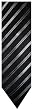 Men's Sean John Necktie Neck Tie Black, Charcoal and Silver