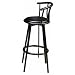 Coaster 29-Inch Swivel Dining Barstool, Black Metal (2 units per box)