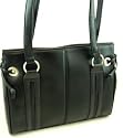 Edle Schultertasche/Handtasche-echt Leder-schwarz