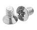 Zinc Plated Steel Flat Head Phillips Machine Screw M3, 8mm L, Din965 (pack Of 100)