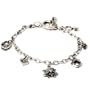 Ed Hardy By Christian Audigier: 'Love Kills Slowly' Charm Bracelet in Stainless Steel