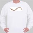 Sweatshirt with annelid, worm, segmented, earthworm, rmask, invertebrate, animal