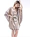 Wexinbuy Women Silk Blend Robe Wrap Dress Gown Bath Sleepwear Pajamas Horse